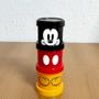 Imagem de Kit 3 Potes Redondo Plástico com Tampa Empilhável Mickey Mouse 450ml