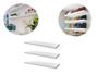 Imagem de Kit 3 Prateleira Madeira Mdf Branca 70x20cm Com Suporte Invisível Flutuante
