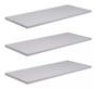 Imagem de Kit 3 Prateleiras Flutuantes Mdf 15Mm Branco 60 X 20Cm Decor