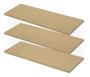 Imagem de Kit 3 Prateleiras Mdf Cru 30x15cms  Com Suporte