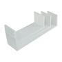 Imagem de Kit 3 Prateleiras U Mdf Branco L=60cm/L=50cm/L=40cm x P15cm x A=150