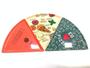 Imagem de Kit 3 pratos triangular em forma de fatia de pizza
