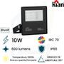 Imagem de Kit 3 Projetor Led 10W Luz Amarela 3000k Refletor Jardim