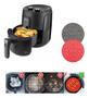 Imagem de Kit 3 Protetor de Silicone Air Fryer Fritadeira Redondo 19cm