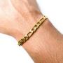 Imagem de Kit 3 Pulseiras cordão bracelete elos dourada clássica luxuosa