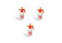 Imagem de Kit 3 Pulverizadores de Pressão Acumulada 1,5l Strong Branco com Laranja