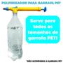 Imagem de Kit 3 Pulverizadores Garrafa Pet Portátil Manual Borrifador Pressão Bico Regulável Regador Aplicador