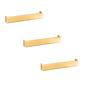 Imagem de Kit 3 Puxador Creta Dourado Zen 192 Mm Zp3950.955