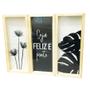 Imagem de Kit 3 Quadrinhos Decorativo Para Quarto 10x25cm Hugart