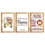 Imagem de Kit 3 Quadros 20x30 Infantil Safari Personalizado com Nome