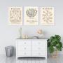 Imagem de Kit 3 Quadros Artes Matisse Bege 24X18Cm - Com Vidro