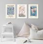 Imagem de Kit 3 Quadros Artes Picasso Mulheres - Candy Colors 33x24cm - com vidro