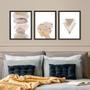 Imagem de Kit 3 Quadros Clarinhos Suave Quarto 33X24Cm - Com Vidro