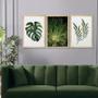 Imagem de Kit 3 Quadros Decorativos 43x63 Plantas Folhagens Sala com Moldura - Hugart