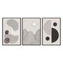 Imagem de Kit 3 quadros decorativos 60x80cm canvas composicao minimalista moderna abg047