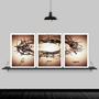 Imagem de Kit 3 Quadros Decorativos Coroa De Espinhos 33x24cm - com vidro
