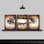 Imagem de Kit 3 Quadros Decorativos Coroa De Espinhos 33x24cm - com vidro