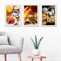 Imagem de Kit 3 Quadros Decorativos Fotografias De CaféDaManhã 33x24cm - com vidro
