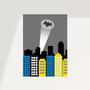 Imagem de Kit 3 Quadros Decorativos Herói Batman Baby Nome Personalizado 20x28