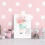 Imagem de Kit 3 Quadros Decorativos infantil Menina Aquarela