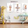 Imagem de Kit 3 Quadros Decorativos infantil Urso voador   20x28