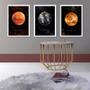 Imagem de Kit 3 Quadros Decorativos Planetas 45x34cm - com vidro