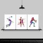 Imagem de Kit 3 Quadros Decorativos Volleyball 33x24cm