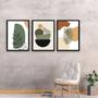 Imagem de Kit 3 Quadros Modernos Boho Style 24x18cm - com vidro