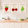Imagem de Kit 3 Quadros Modernos Cozinha - Matisse 33X24Cm - Com Vidro