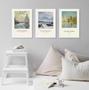 Imagem de Kit 3 Quadros Monet - Regatas 24X18Cm - Com Vidro