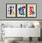 Imagem de Kit 3 Quadros Posters Matisse Colorido 45x34cm - com vidro