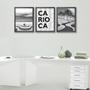 Imagem de Kit 3 Quadros Rio de Janeiro - Copacabana 33x24cm - Preto