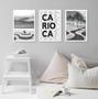 Imagem de Kit 3 Quadros Rio De Janeiro - Copacabana 45x34cm - com vidro