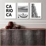 Imagem de Kit 3 Quadros Rio Janeiro - Carioca Gírias 45X34Cm - Vidro