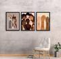 Imagem de Kit 3 Quadros Stop Racism 45x34cm - com vidro