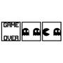 Imagem de Kit 3 Quadros Vados Mdf Pac Man Geek Gamer