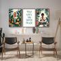 Imagem de Kit 3 Quadros Yoga - Super Poderes 33x24cm - com vidro