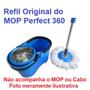 Imagem de Kit 3 Refil Perfect Pro De Microfibra Mop Giratório 360 Limpeza Esfregão A Seco 972231
