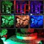 Imagem de Kit 3 Refletor Holofote Led Rgb Multicolorido C/ Controle 20w Ip66 Bivolt Quintal Jardim