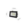 Imagem de Kit 3 Refletor Led 10W Slim Prova D'agua IP65 Holofote  Sylvania