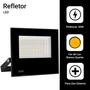 Imagem de Kit 3 Refletor Led 50w Holofote Bivolt Prova Dágua Ip66 Quente