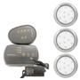 Imagem de Kit 3 Refletor Led Piscina Rgb 9W Inox + Central Compacta En