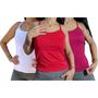 Imagem de kit 3 regata feminina  blusinha de alcinha feminina viscolaycra lisa 
