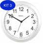 Imagem de Kit 3 Relógio De Parede Herweg Fala As Horas 660095 021