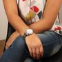 Imagem de Kit 3 Relógios Quebec Feminino Dourado Rose e Prateado Lindo