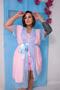 Imagem de Kit 3 Robe Com Renda Luxo Roupão Plus Size Pijama Sensual