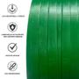 Imagem de Kit 3 Rolos Fita de  Arquear Pet Verde 13mm com 1cx Selo 13mm 1500 peças
