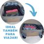 Imagem de Kit 3 Saco Organizador A Vácuo 70x110cm + Bomba  Clink para Viagem Organização