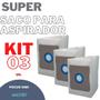 Imagem de Kit 3 Sacos Para Aspirador De Pó Descartável Mallory Focus 1550 Refil Compatível Resistente