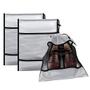 Imagem de Kit 3 Sacos Para Sapatos Com Visor Transparente E Fechamento Elástico